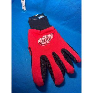 NHL Detroit Red Wings Hockey Sport Utility Gloves New Mens Adult